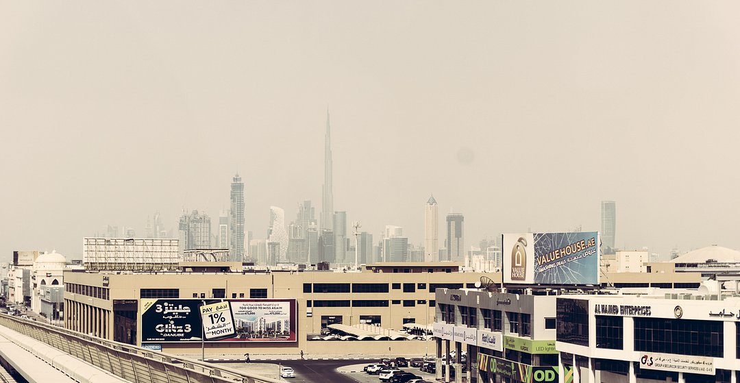 View on Dubai from the Metro 