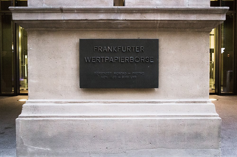 Area in the front of exchange 